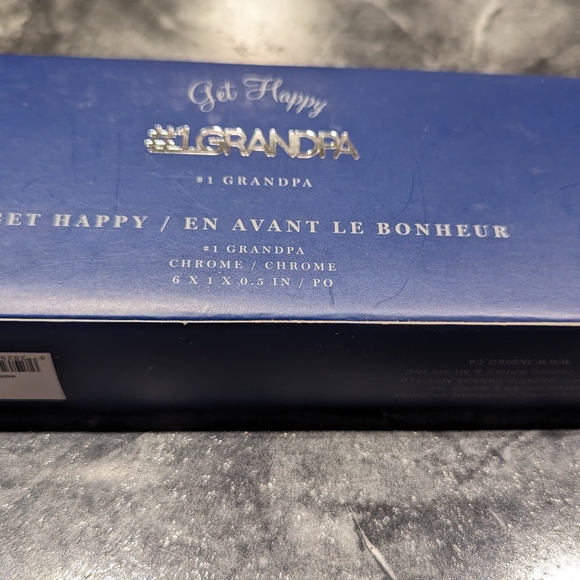 Indigo get Happy #1 Grandpa chrome display sign new - Picture 8 of 11